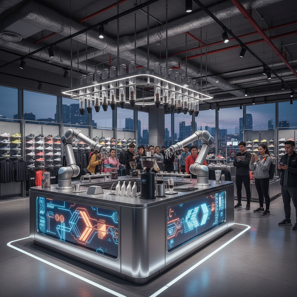 Robot Coffe For Nike Flagship Stores