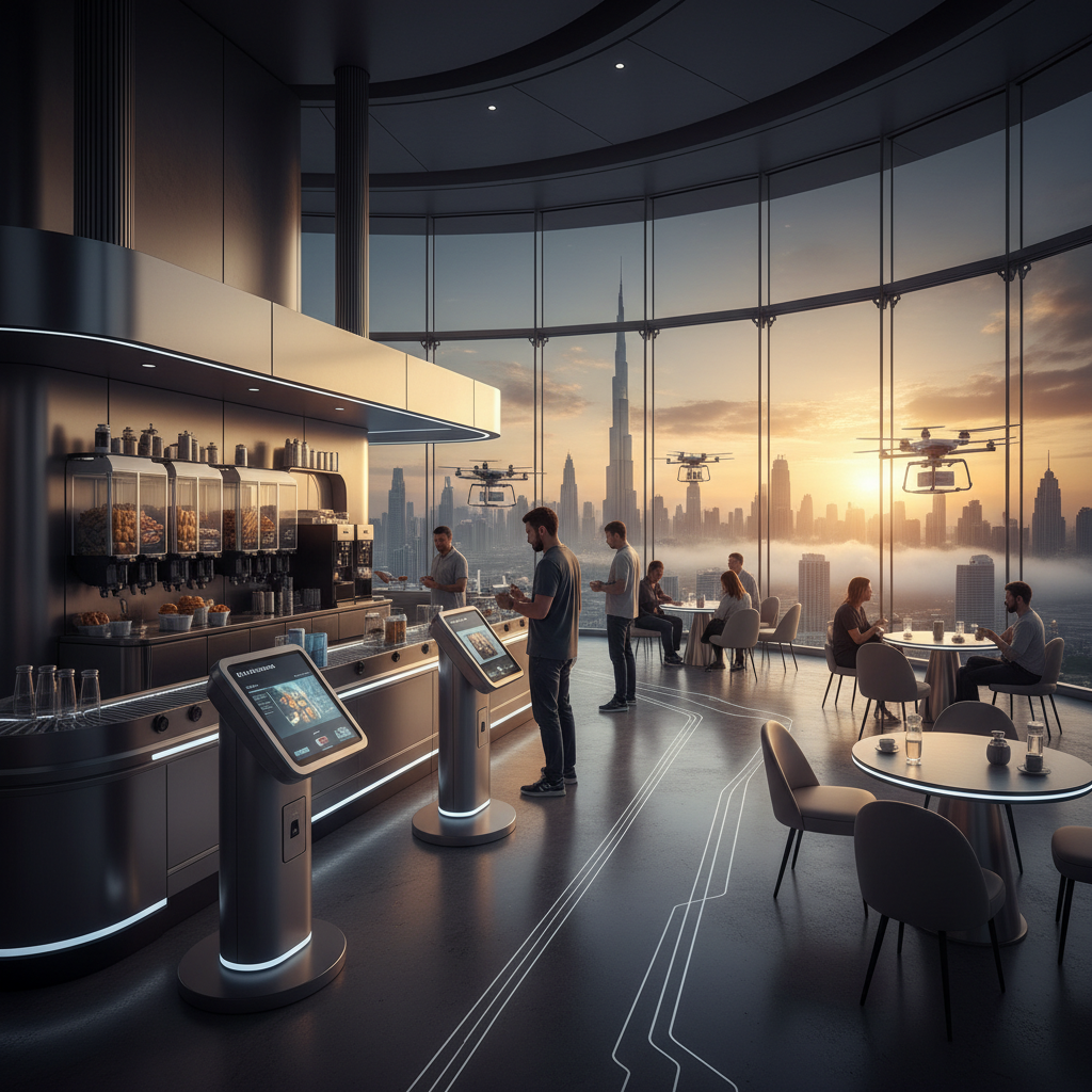 Automated Cafe For Burj Khalifa Observation Decks