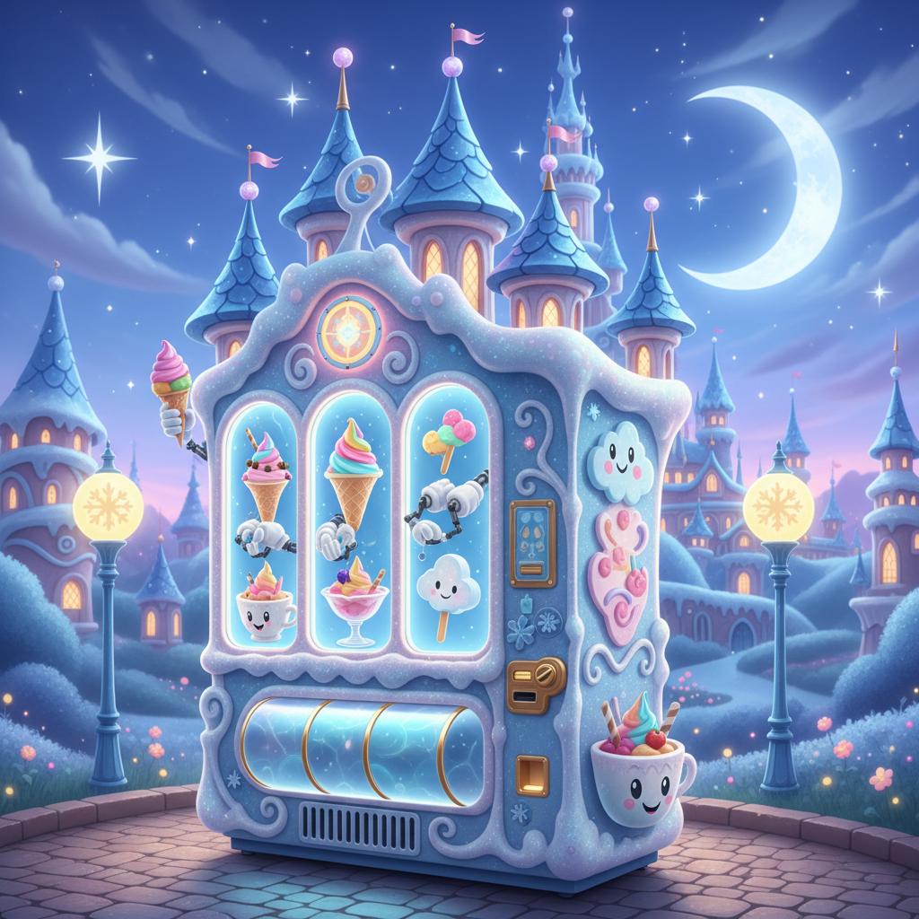 Icecream Vending Machine For Disney-land