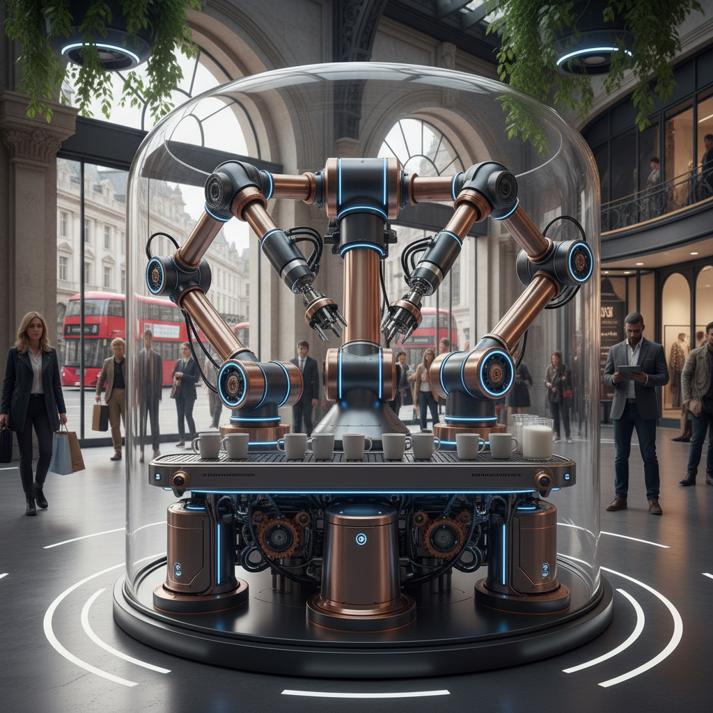 Robot Coffee Machine For Oxford Street Flagship Stores