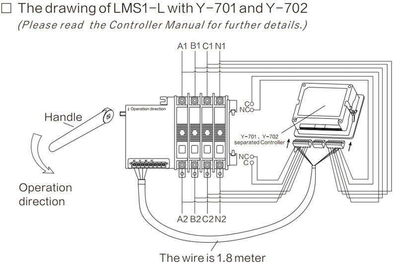 LMS1-LA Series Automatic Transfer Switch Ats 630A04