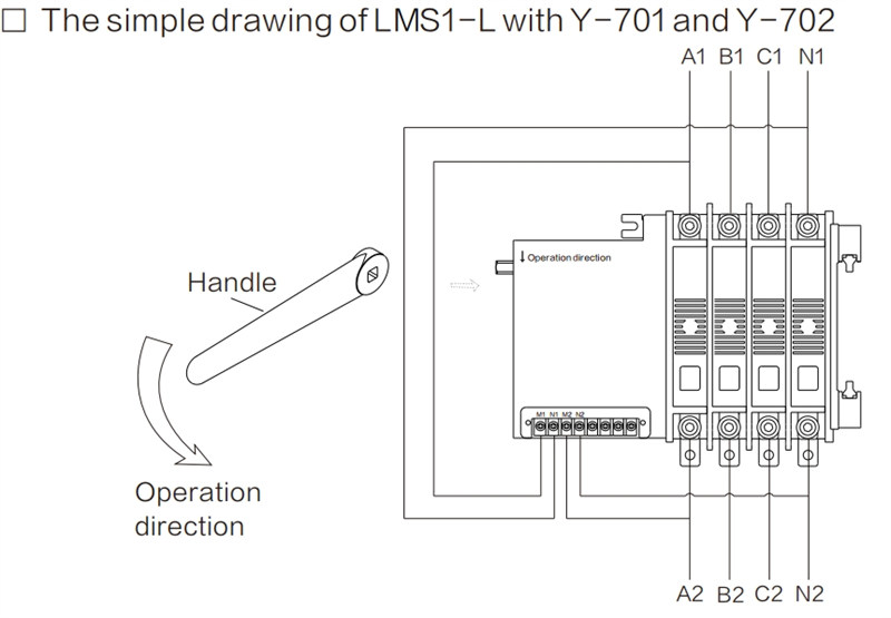 LMS1-LA Series Automatic Transfer Switch Ats 630A05