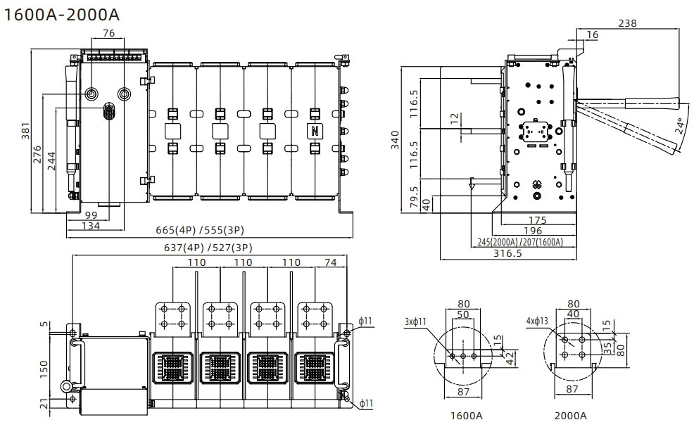LMS1-SN Automatic Transfer Switch Ats detail (3)