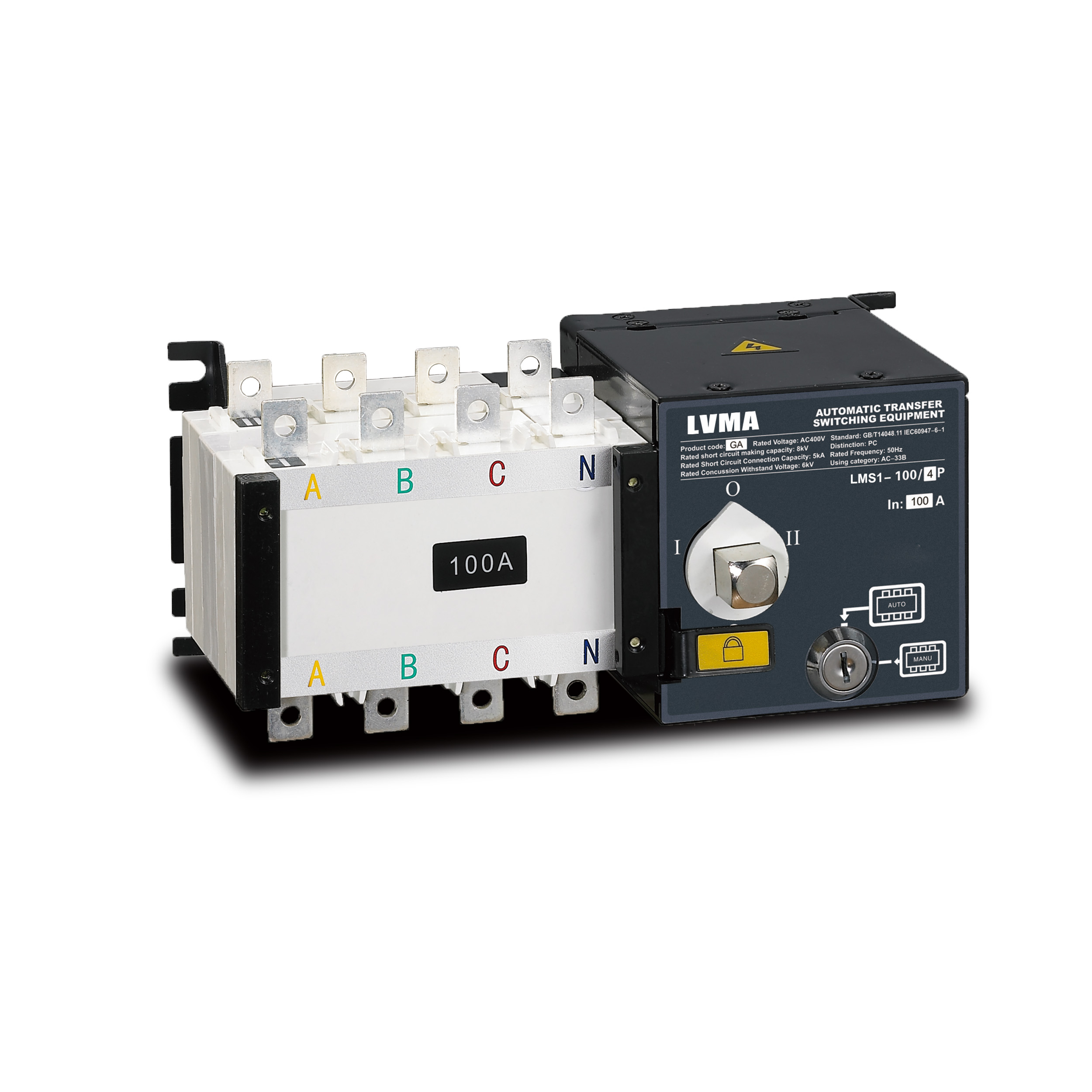 LMS1-GA series Automtic transfer Switch Ats 100A