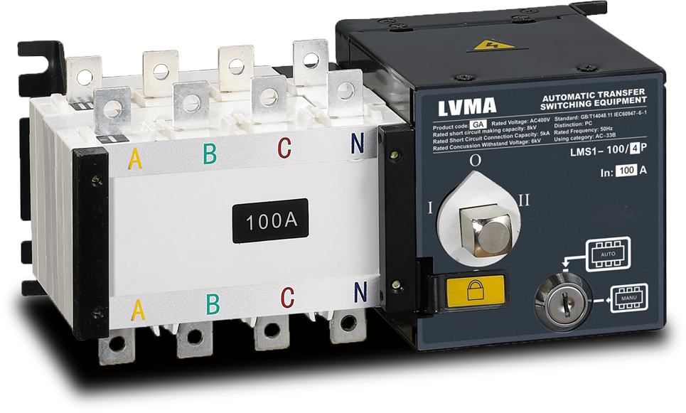 LMS1-GA series Automtic transfer Switch Ats 100A
