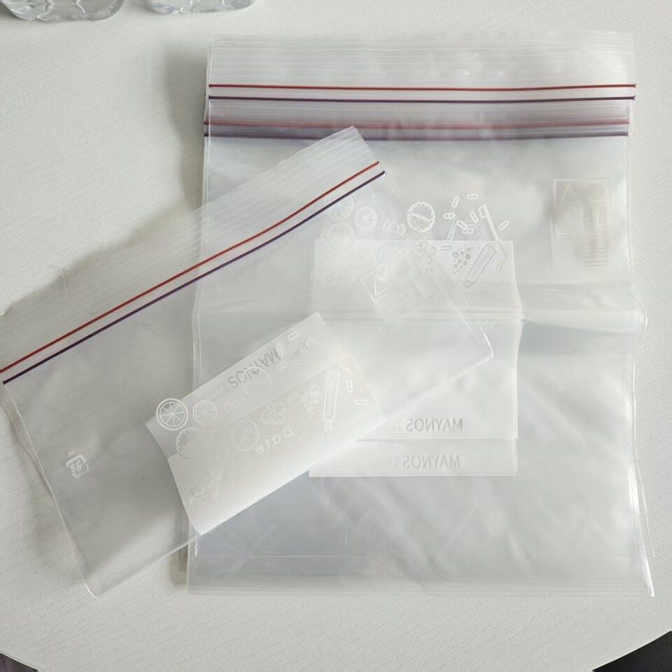 Reusable Transparent Snack Packaging Ziplock Bags