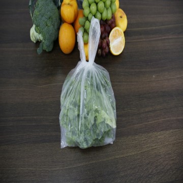 Wholesale Price Supermarket with Point-Segment Vest Type Food Grade Plastic Packaging Bags