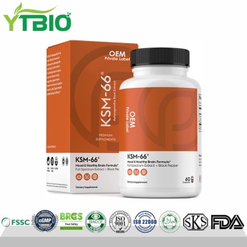 OEM KSM-66 Ashwagandha Capsules | Bulk Manufacturer Supply