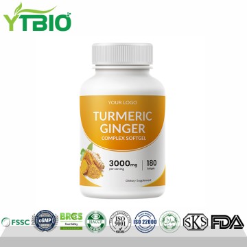 Custom Turmeric Ginger Complex Softgel | Dietary Supplement OEM Producer