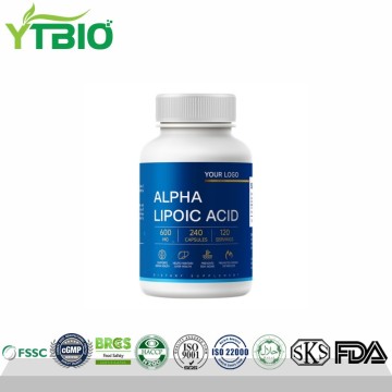 Cápsulas de ácido alfa lipoico premium | Fabricante de suplementos de ALA