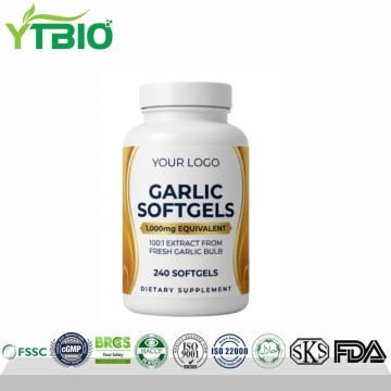 Cápsulas blandas de ajo de marca blanca | Fabricante de suplementos nutricionales