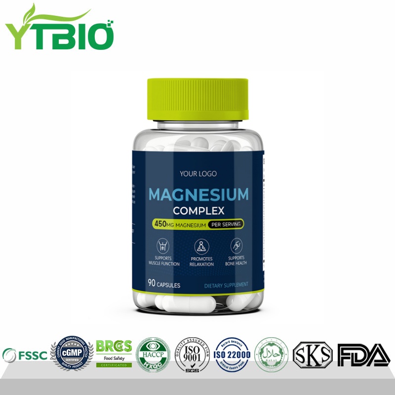 Magnesium Complex Capsules — 450 mg Magnesium per Serving | OEM Private Label