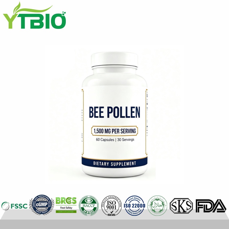Premium Bee Pollen Capsules 1500mg Per Serving | OEM Manufacturer