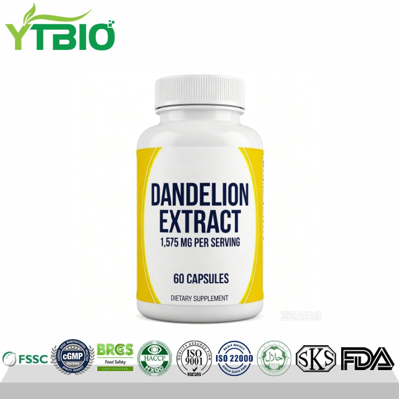 Private Label Dandelion Extract Capsules 1575mg Per Serving | OEM Manufacturer
