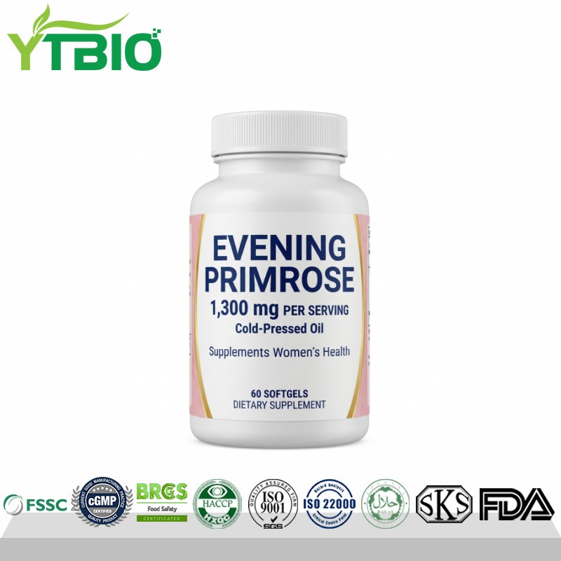 Private Label Evening Primrose Oil Softgels 1300mg Per Serving | OEM Manufacturer