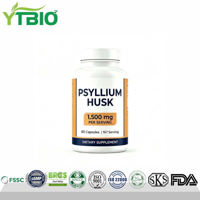 High Potency Psyllium Seed Husk Capsules Non-GMO | OEM Manufacturer