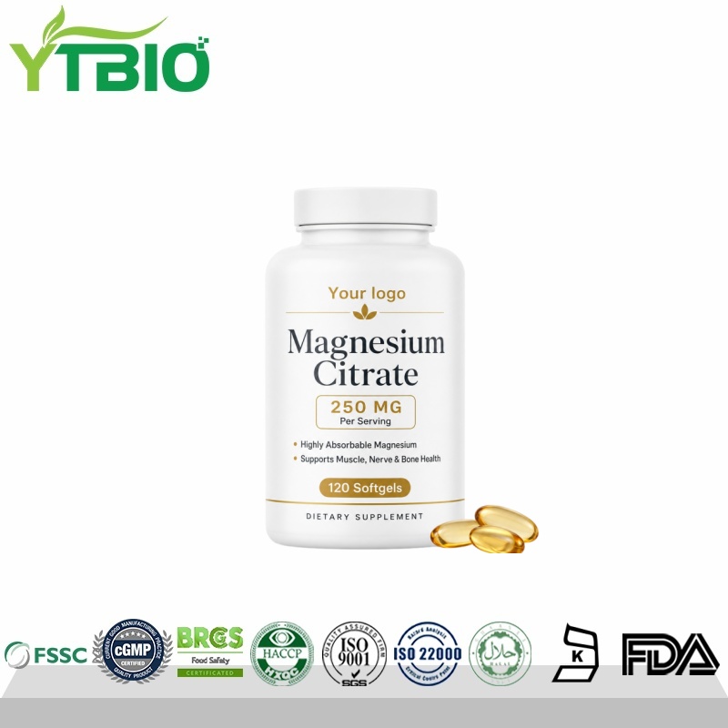 Private Label Magnesium Citrate Softgels | OEM Manufacturer