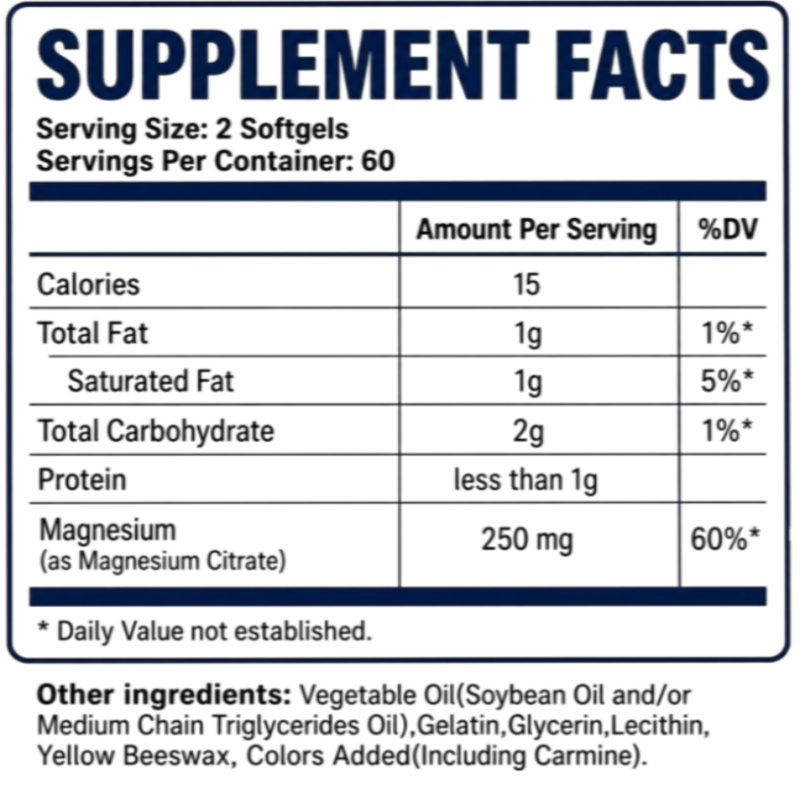 Private Label Magnesium Citrate Softgels | OEM ...