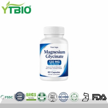 YTBIO Magnesium Glycinate Capsules 120mg Per Se...