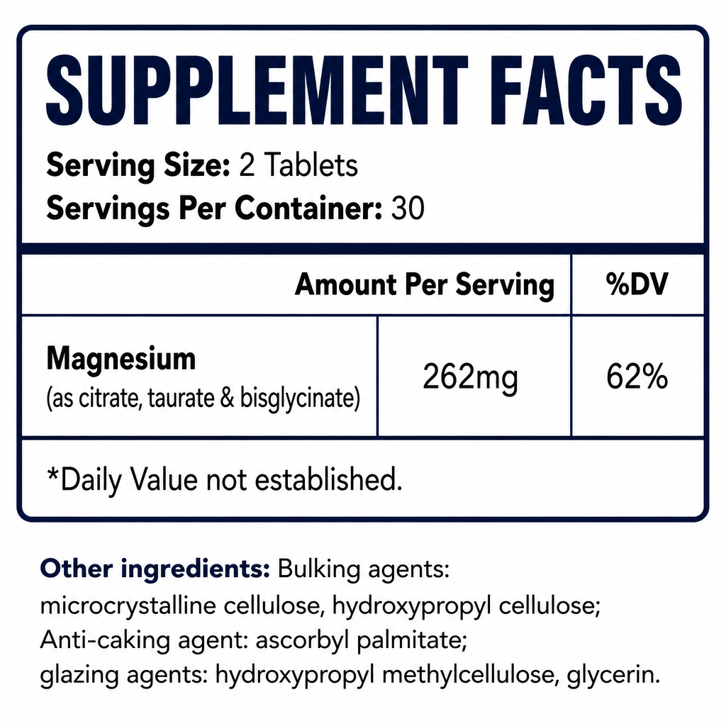 Private Label Triple Magnesium Complex Tablets|...