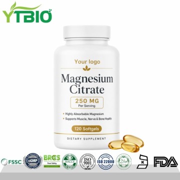 Private Label Magnesium Citrate Softgels | OEM Manufacturer