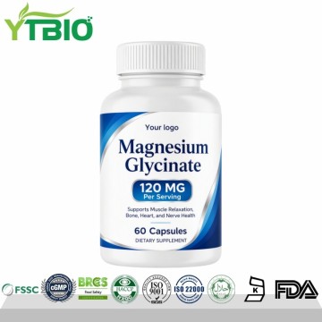 YTBIO Magnesium Glycinate Capsules 120mg Per Se...