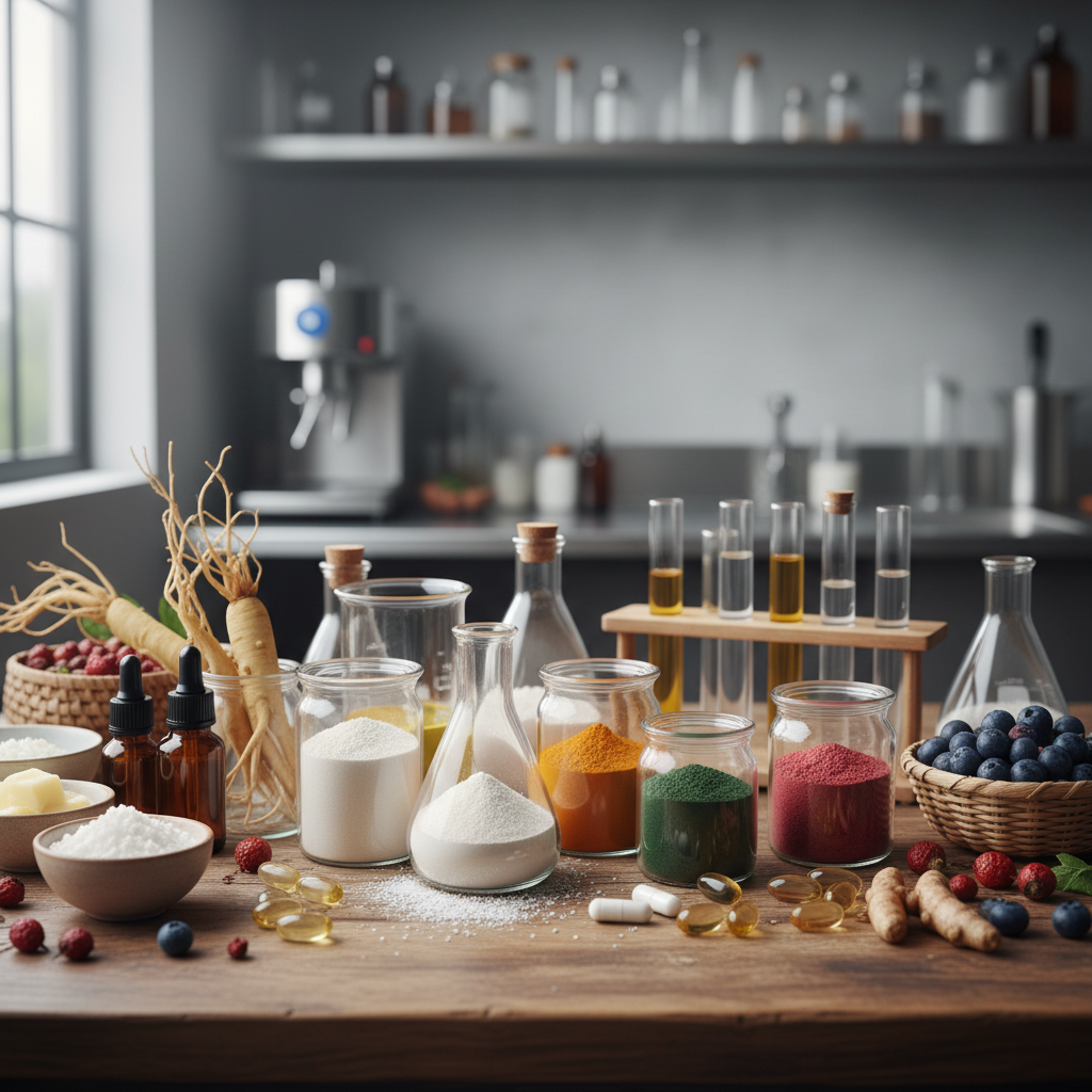 مواد اولیه آرایشی برای برندهای مکمل غذایی