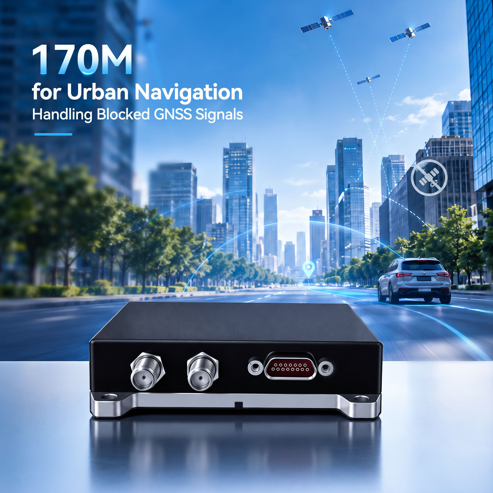 170M for Urban Navigation: Handling Blocked GNSS Signals
