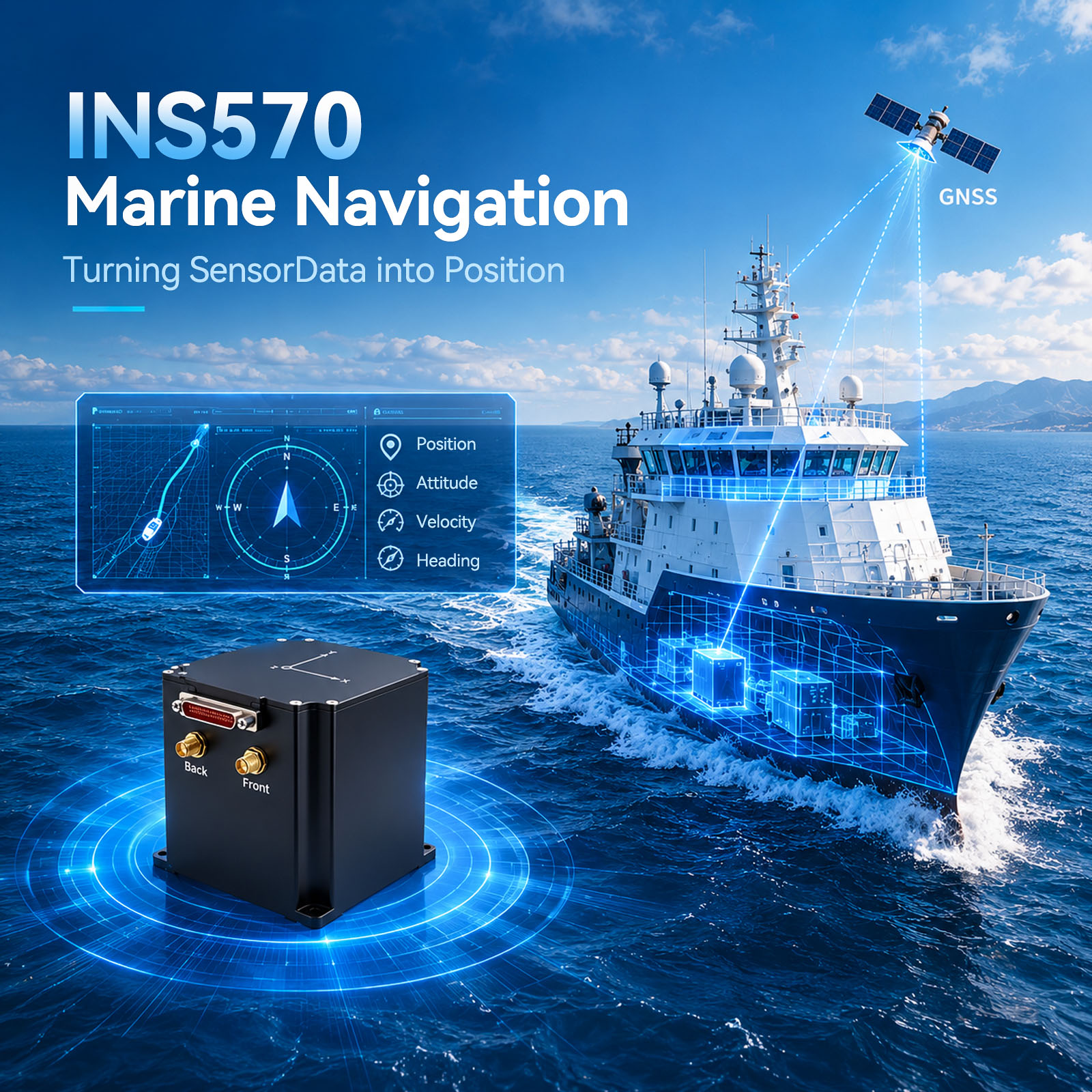 INS570 for Marine Navigation: Turning Sensor Data into Position