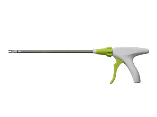 Laparoscopic surgical instruments with continuous titanium clips