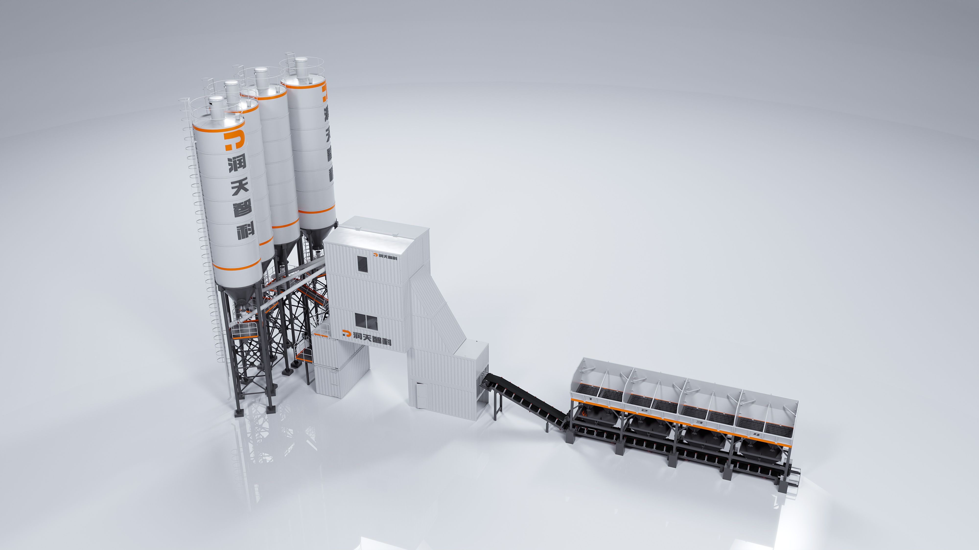 HZS Series Bucket-Lifting Type Container Concrete Mixing Plant Product overview
