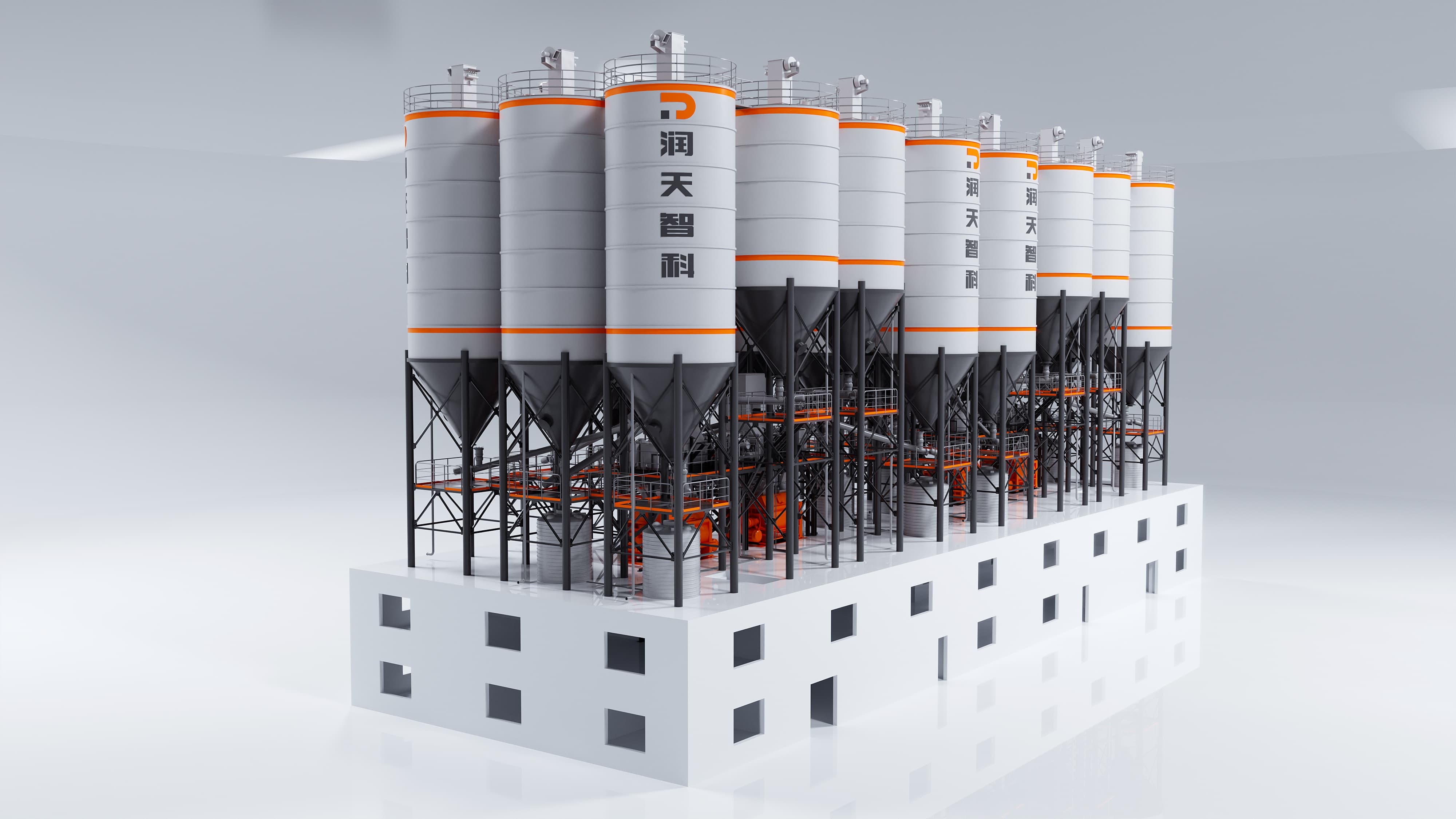 HZS Series Semi-Pamusoro Yakaiswa Concrete Mixing Plant
