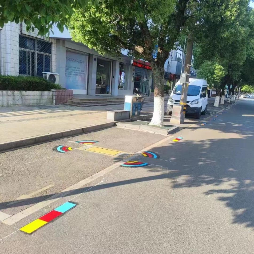 [Parking space Identification] Parking lot ground identification - "Rainbow" parking space