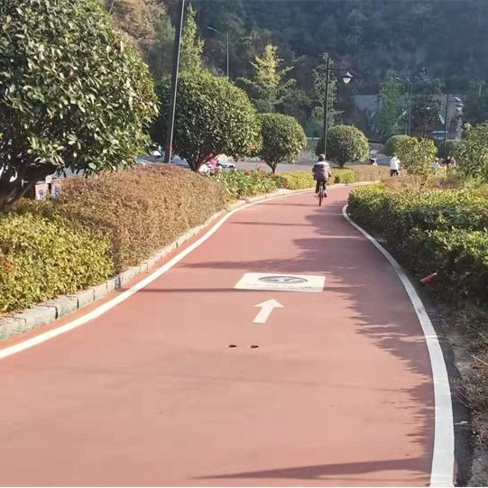 Hangzhou Qiandao Lake greenway around the lake is lit up by it