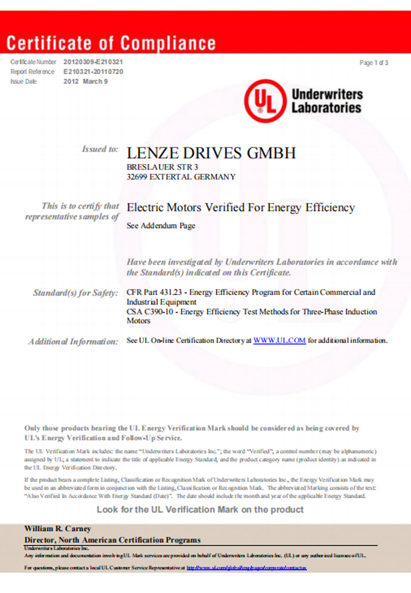 UL Certificate