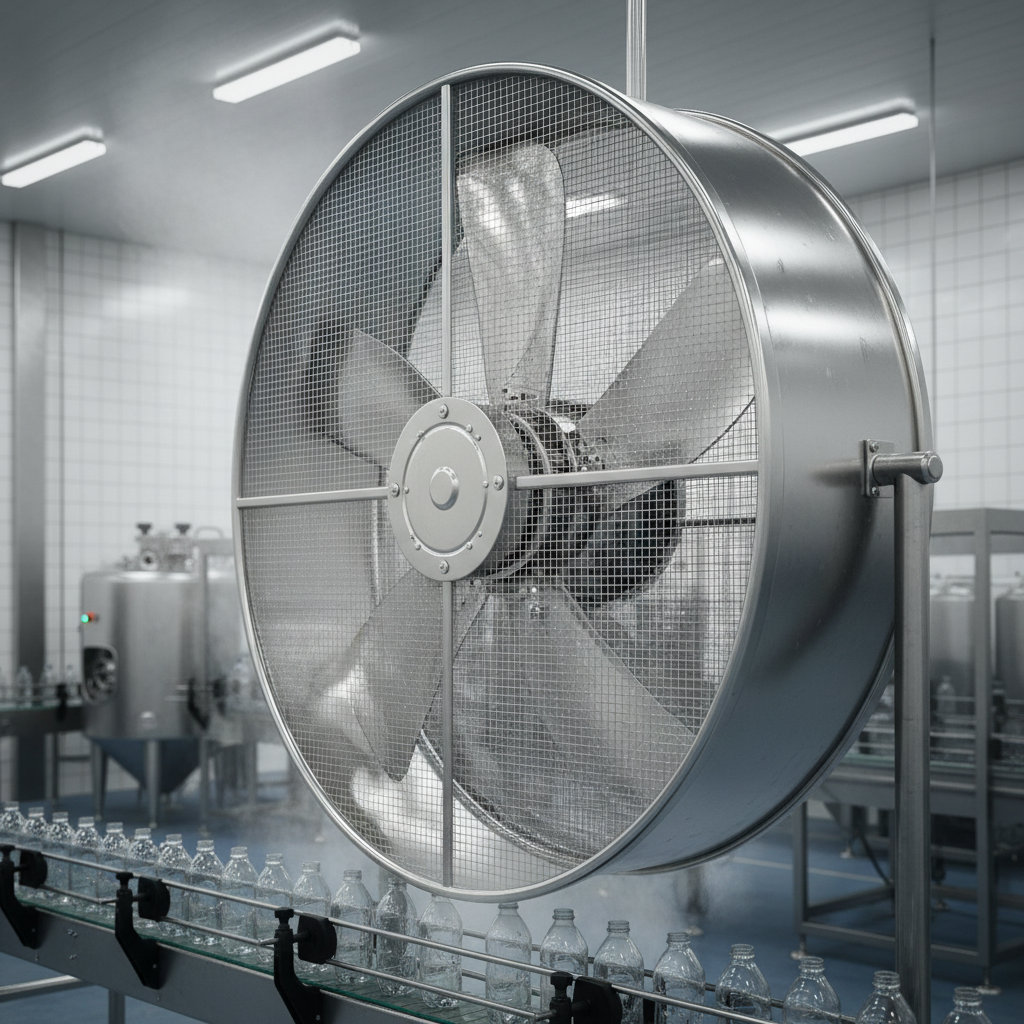 Industrial Warehouse Fan For Food Processing And Beverage Bottling