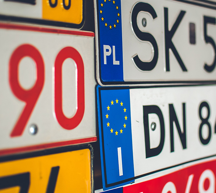 Motor vehicle license plate production3