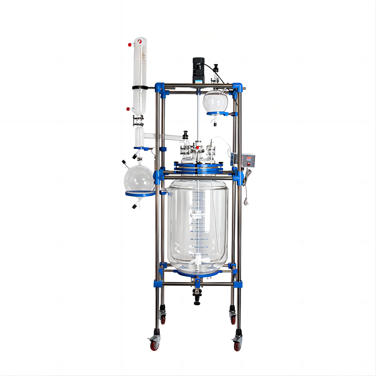 80L-100L Double Layer Jacketed Chemical Glass Reactor