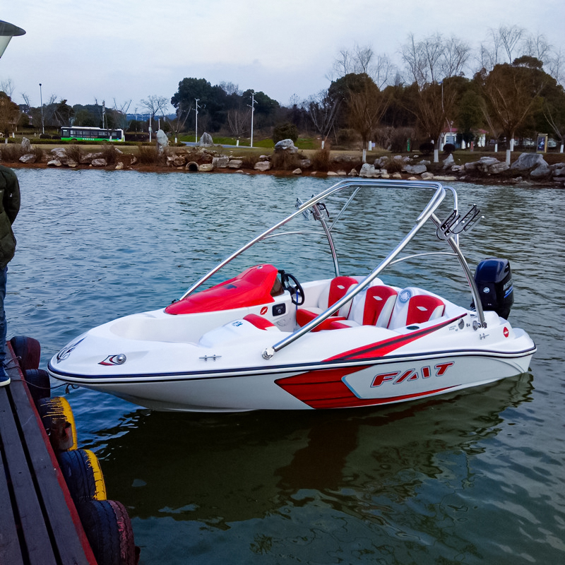 15ft Finishing Boat Fiberglass Speed Boat 4.6M YAMAHA Outboard Engine