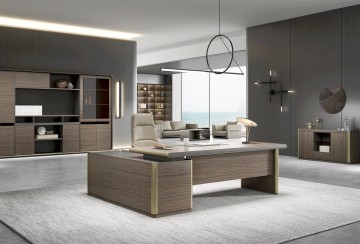 LUXURY Series - Executive Desk & Staff Single Desk
