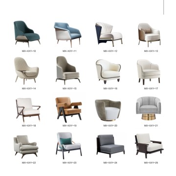 Hotel Lounge Chair and Ottoman/Pouf