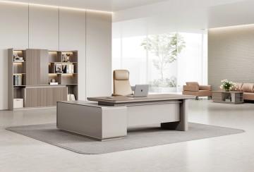 LYNKCO Series - Executive Desk & File Cabinet