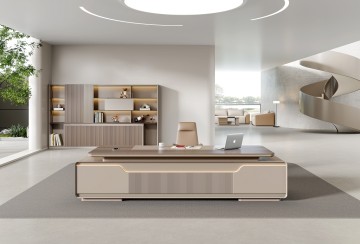 LYNKCO Series - CEO Desk & File Cabinet
