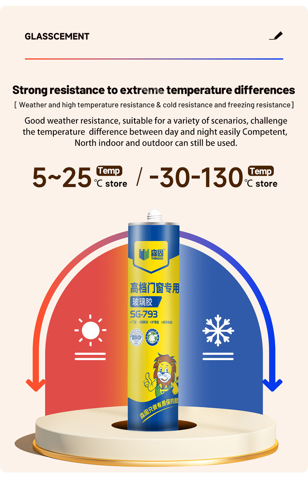 High-Strength Weatherproof Silicone Sealant (5)