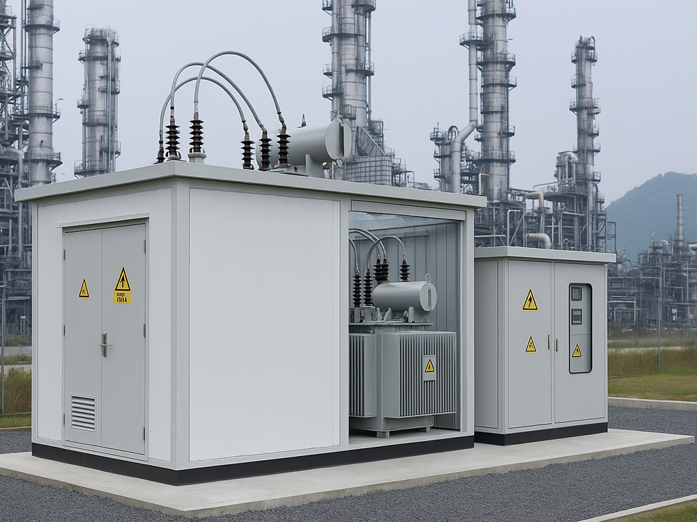 Northern Italy Petrochemical Facility – Outdoor Prefabricated Substation Deployment