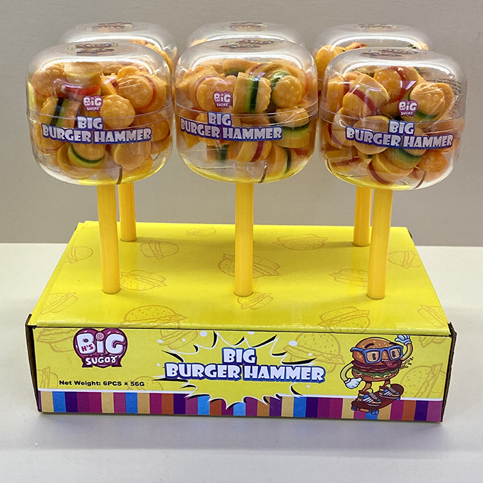 Big Hamburger Hammer, Simulated Burger Shaped Candy Toy Factory Sweet and Sour Cute Burger Gummies (3).jpg