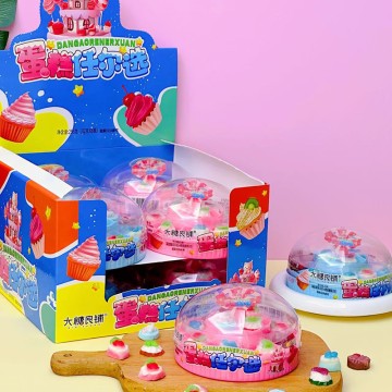 Fruit Flavor Gummy Supplier Cake Shop Cute Cake Gummy