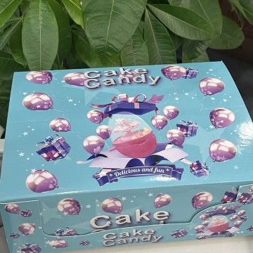 Cake gummy candy toy supplier, cake lottery machine toy fruit flavored gummy candy