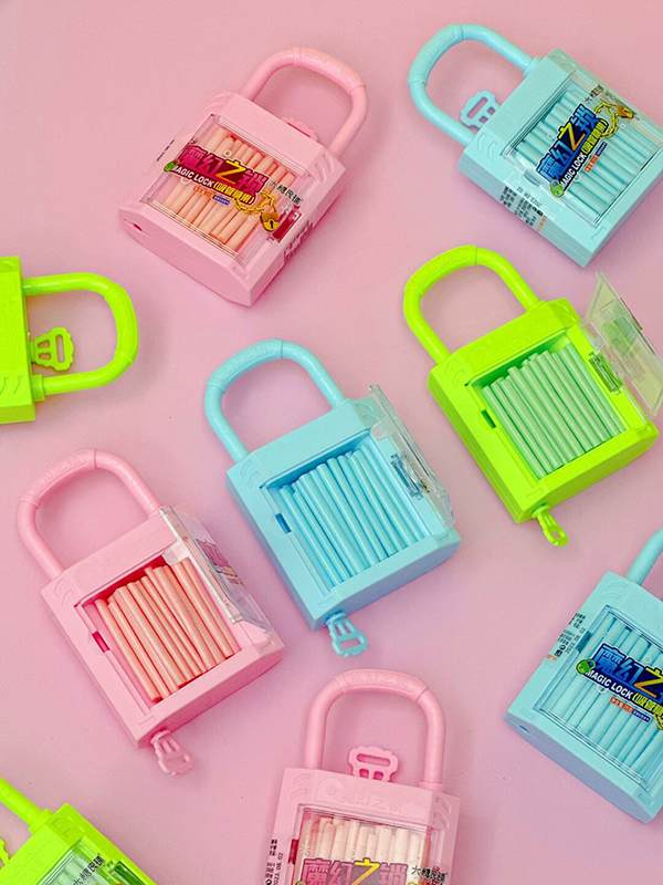Candy Toy Factory Magic Lock Toy Fruit Mix Poudre sucrée aux fruits (6)