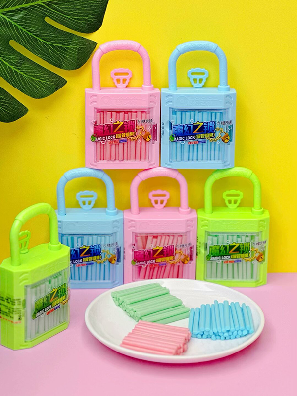 Candy Toy Factory Magic Lock Toy Fruit Mix Poudre sucrée aux fruits (8)